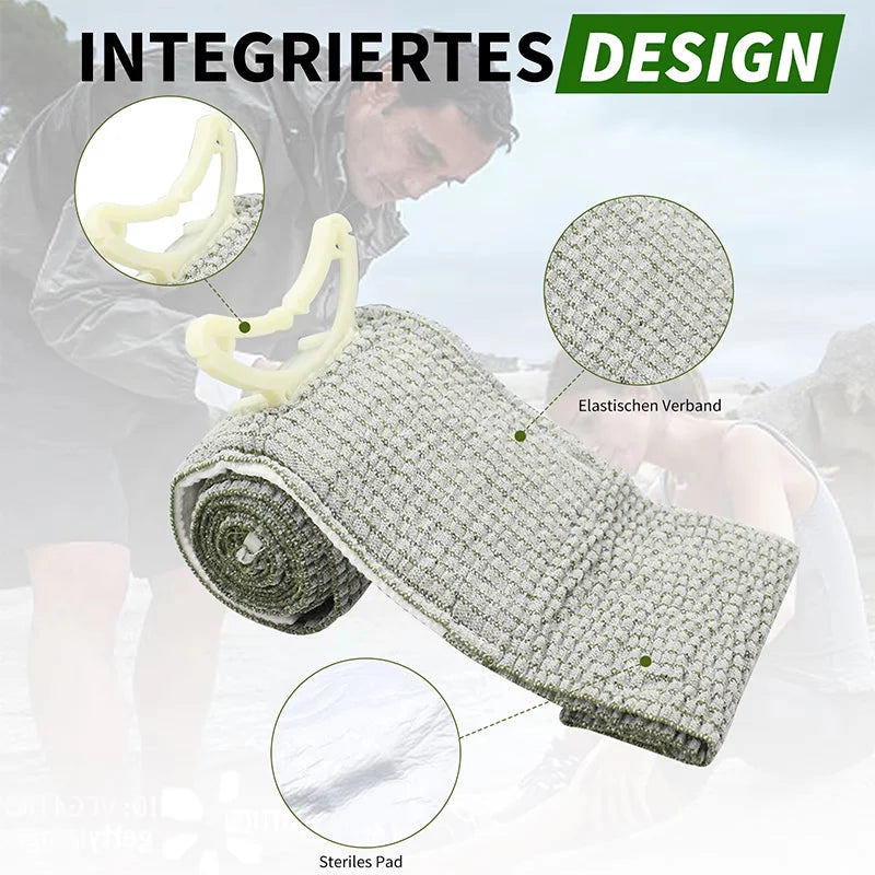 4inch/6inch Medical Trauma Kit Israeli Bandage Emergency First Aid for Outdoor Camping Hiking - Wound Care Security Protection