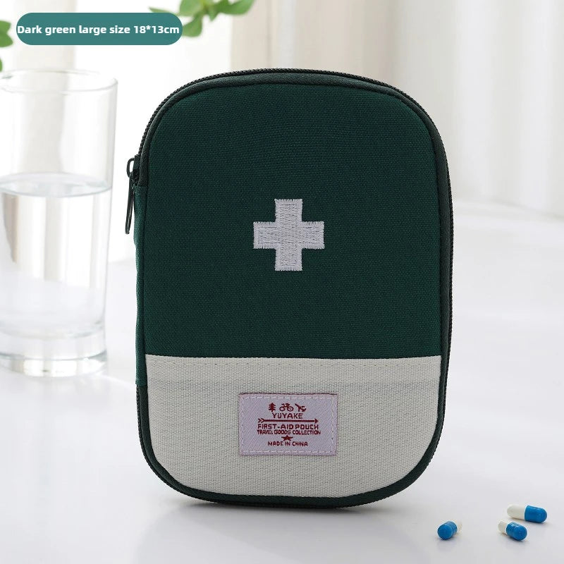 Portable Medical Bag Medicine Storage Bag Small Medical Bag for Going Out Travel Storage First Aid Kit Dopamine Macaron Color