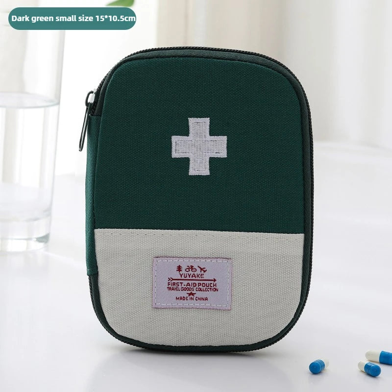 Portable Medical Bag Medicine Storage Bag Small Medical Bag for Going Out Travel Storage First Aid Kit Dopamine Macaron Color