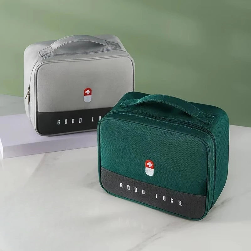 Large-Capacity Thickened Medicine Box Layered Family First Aid Kit Medicine Boxes Medicine Cabinet Portable Fabric Storage Bag