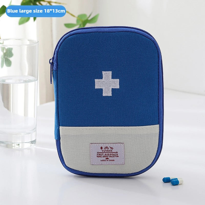 Portable Medical Bag Medicine Storage Bag Small Medical Bag for Going Out Travel Storage First Aid Kit Dopamine Macaron Color