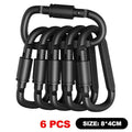 4-6PCS Carabiner Set For Key Camping Survival EDC Outdoor Keychain Clip Alloy Aluminum Tactical Caribiner Hook Karabiners