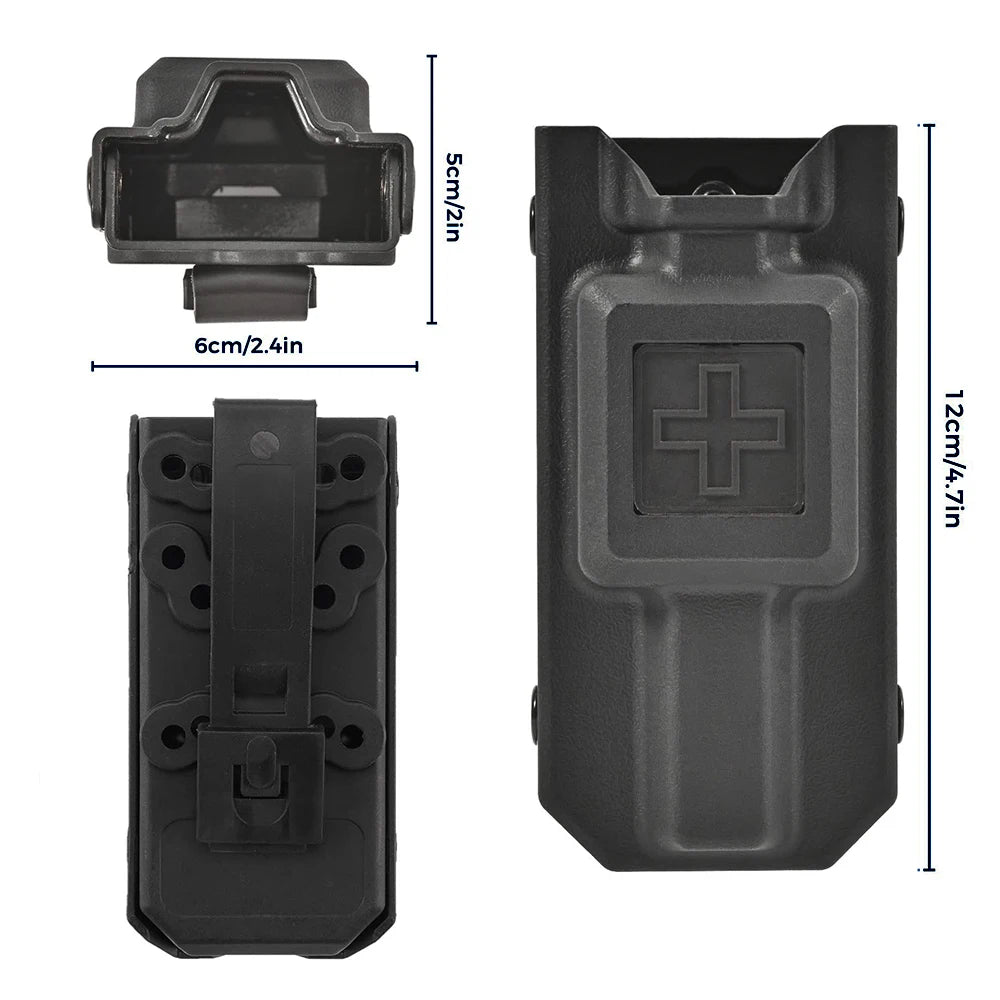 Outdoor EMT Tourniquet Nylon Storage Box Simple Medical Equipment Supplies Accessory Molle Survival Kit Gear Tool Bag