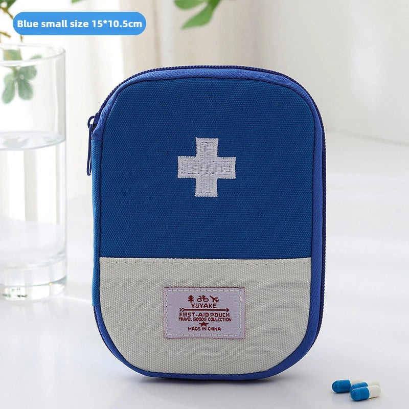Portable Medical Bag Medicine Storage Bag Small Medical Bag for Going Out Travel Storage First Aid Kit Dopamine Macaron Color