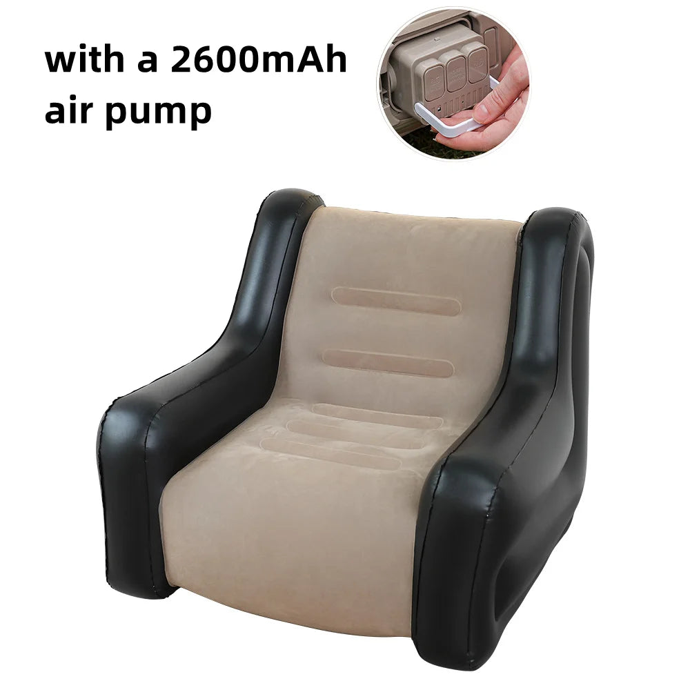 Air Mattress Inflatable Sofa Double Inflatable Chair For Flodable Blow Up Couch Lounger Portable Air Sofa Indoor Tent Camping