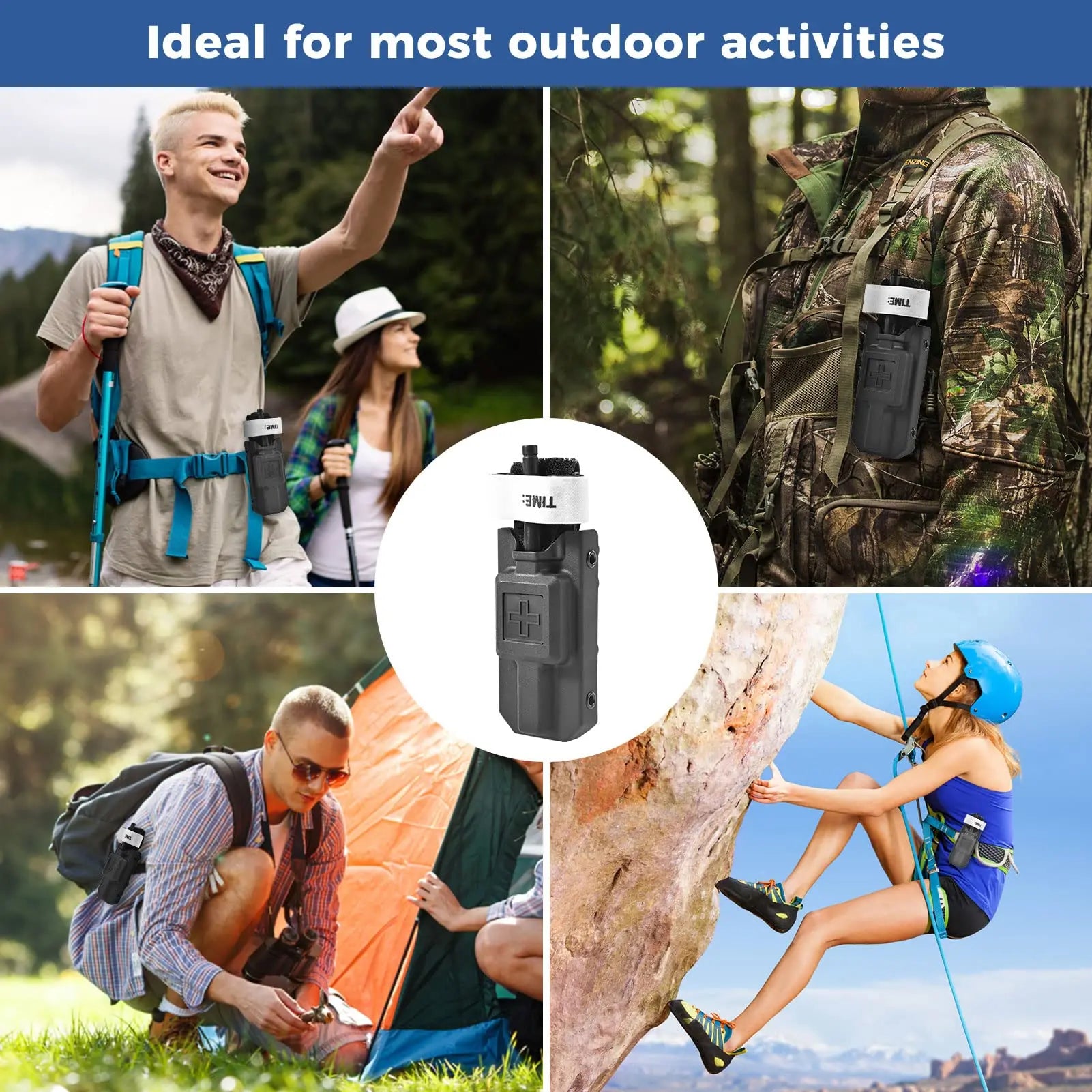 Outdoor EMT Tourniquet Nylon Storage Box Simple Medical Equipment Supplies Accessory Molle Survival Kit Gear Tool Bag