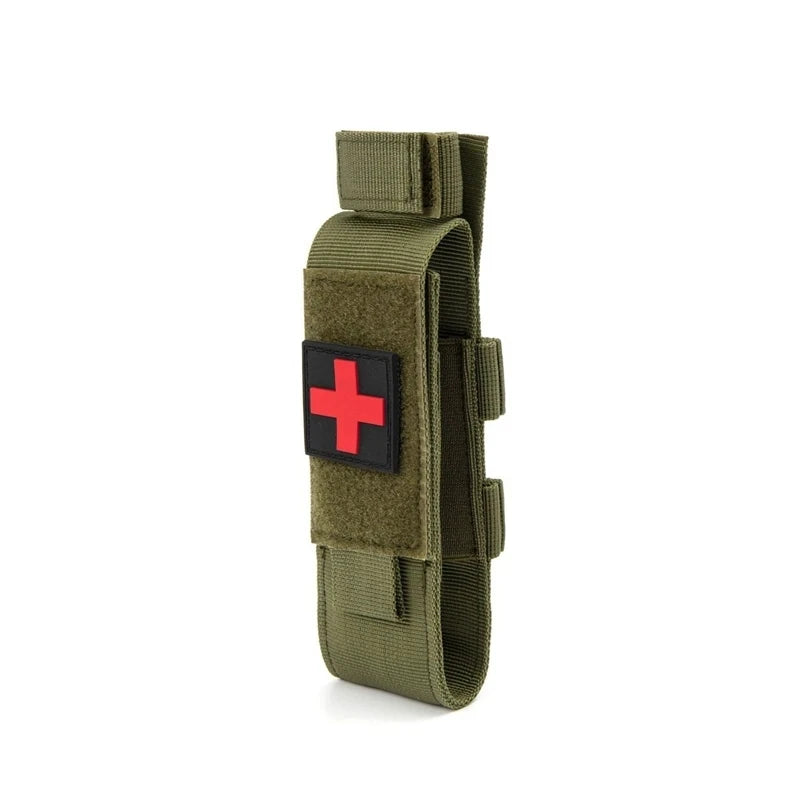 New Tactical Cat First Aid Nylon Tourniquet Pouch Single Pistol Case Outdoor Hunting Knife Holster Medical Scissor Packs