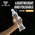 WRELS Folding Collapsible Water Bottle Running Water Bottle Soft Flask TPU BPA-Free Camping Hiking Travel Folding Water Bottle