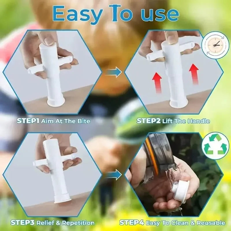 Suction Tool Poison Remover,Wasp Bed Bug Sting Sucker,vacuum Venom Extractor Outdoor Emergency  Detox First Aid Kit Safety Tool