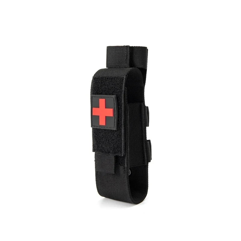 New Tactical Cat First Aid Nylon Tourniquet Pouch Single Pistol Case Outdoor Hunting Knife Holster Medical Scissor Packs
