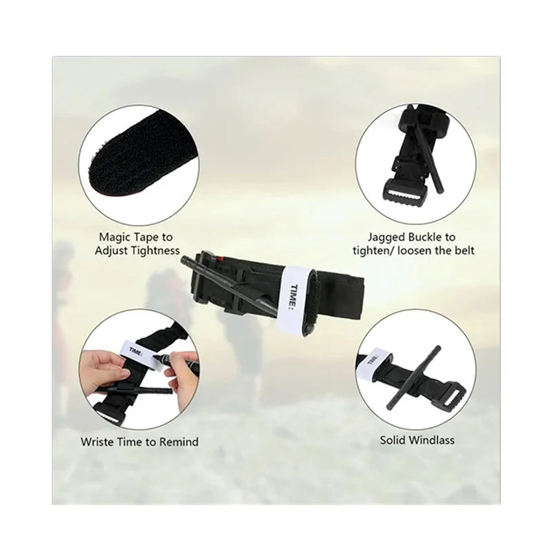 Metal Aluminum Rod Tourniquet Tactical Survival Hemostasis Second Generation Upgrade Repeated Use Strengthen Tourniquet