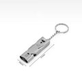 150DB Double Tube High-frequency High Decibel Survival Whistle Outdoor Rescue Steel Metal Survie Accessories Hiking Tool Travel