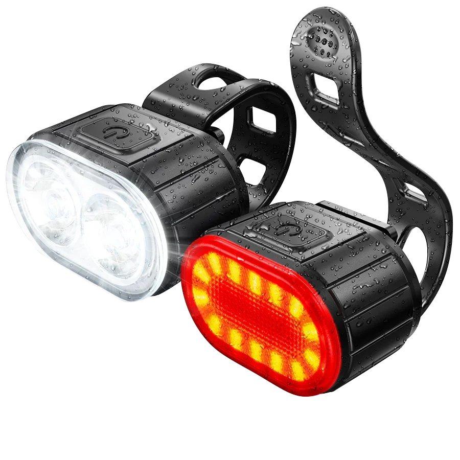 Heinast Bike Lighting Front and Rear Lights Bicycle Lamp Led Cycling Light Bike Flashlight for Bicycle Front Taillight Lantern
