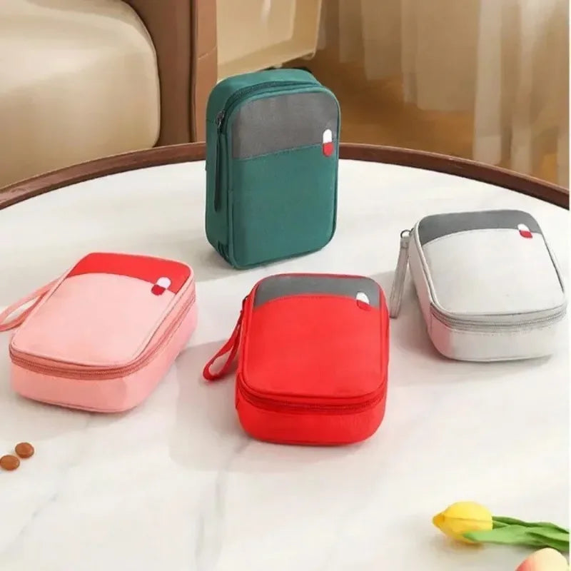 Large-Capacity Thickened Medicine Box Layered Family First Aid Kit Medicine Boxes Medicine Cabinet Portable Fabric Storage Bag