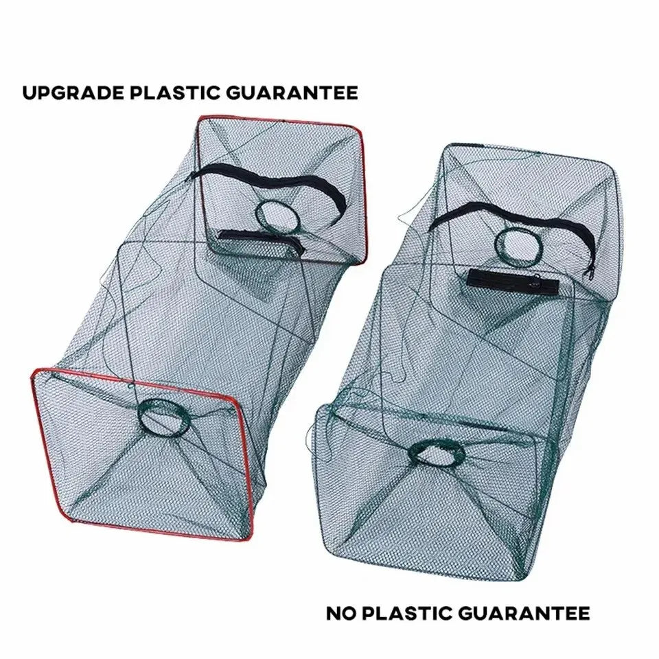 Collapsible Cast Net Fish Cage 1pc Nylon Mesh Fine Trap For Crab Shrimp And Crayfish Fishing Tackle For Outdoor Enthusiasts