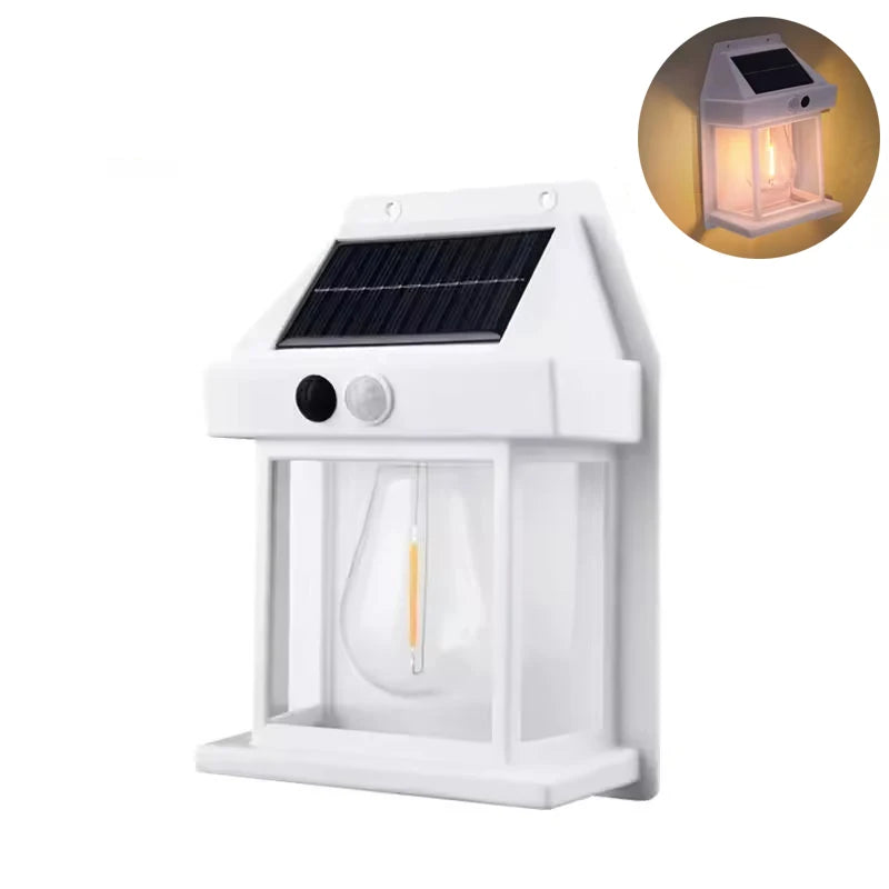 Solar Lights Outdoor Exterior Wall Lamps Retro Body Induction Atmosphere Christmas Fairy Lights Solar Charging Desk Lamps Gifts