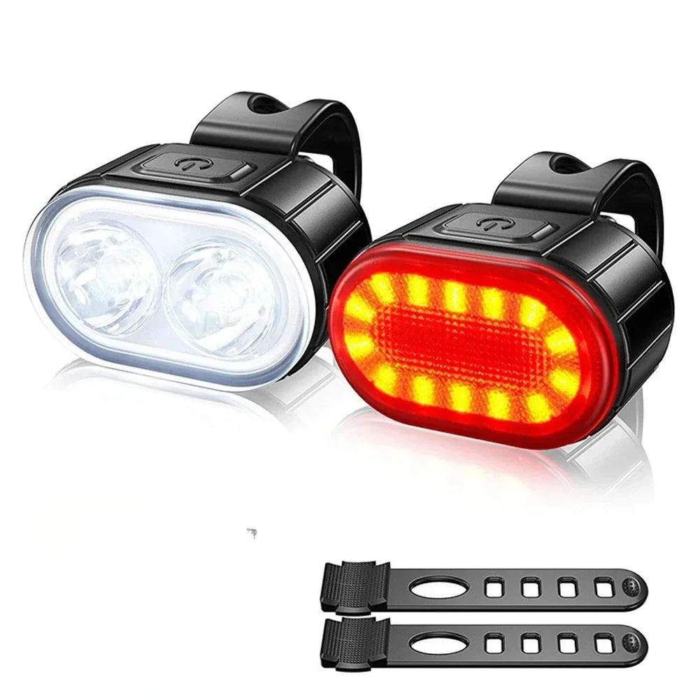 Heinast Bike Lighting Front and Rear Lights Bicycle Lamp Led Cycling Light Bike Flashlight for Bicycle Front Taillight Lantern