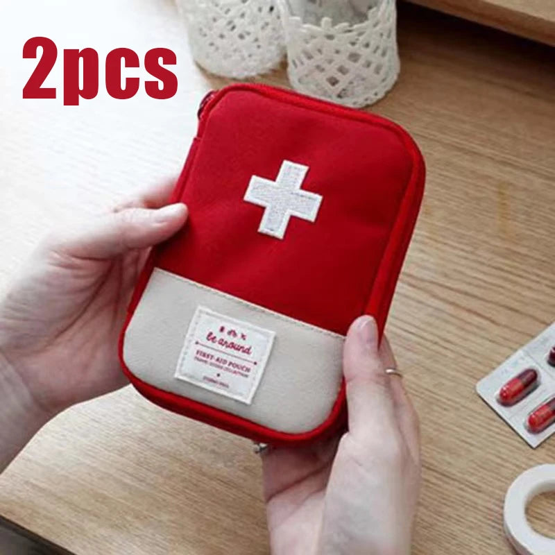 Mini Portable Medicine Bag Travel First Aid Kit Medicine Bag Storage Bag Survival Kit Medicine Box Outdoor Emergency Camping
