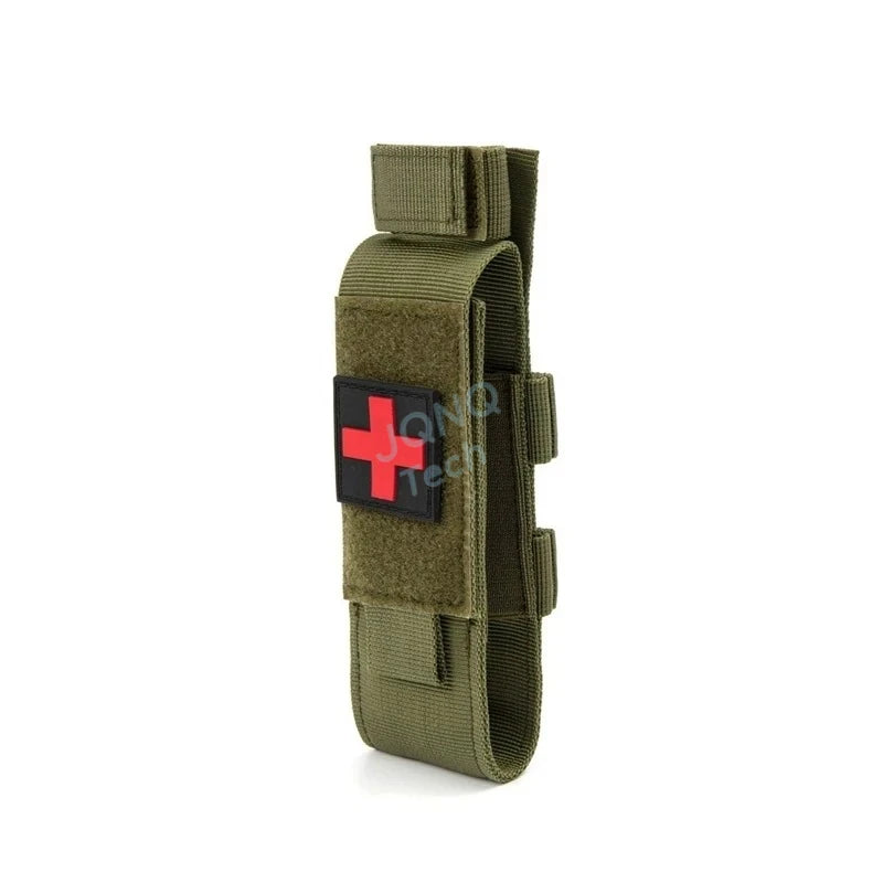 New Tactical Cat First Aid Nylon Tourniquet Pouch Single Pistol Case Outdoor Hunting Knife Holster Medical Scissor Packs