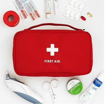 Health Medicine First Aid Kit Oxford Cloth Portable Travel Storage Emergency Kit Tote Bag Outdoor Medical Bag Storage Bag Health