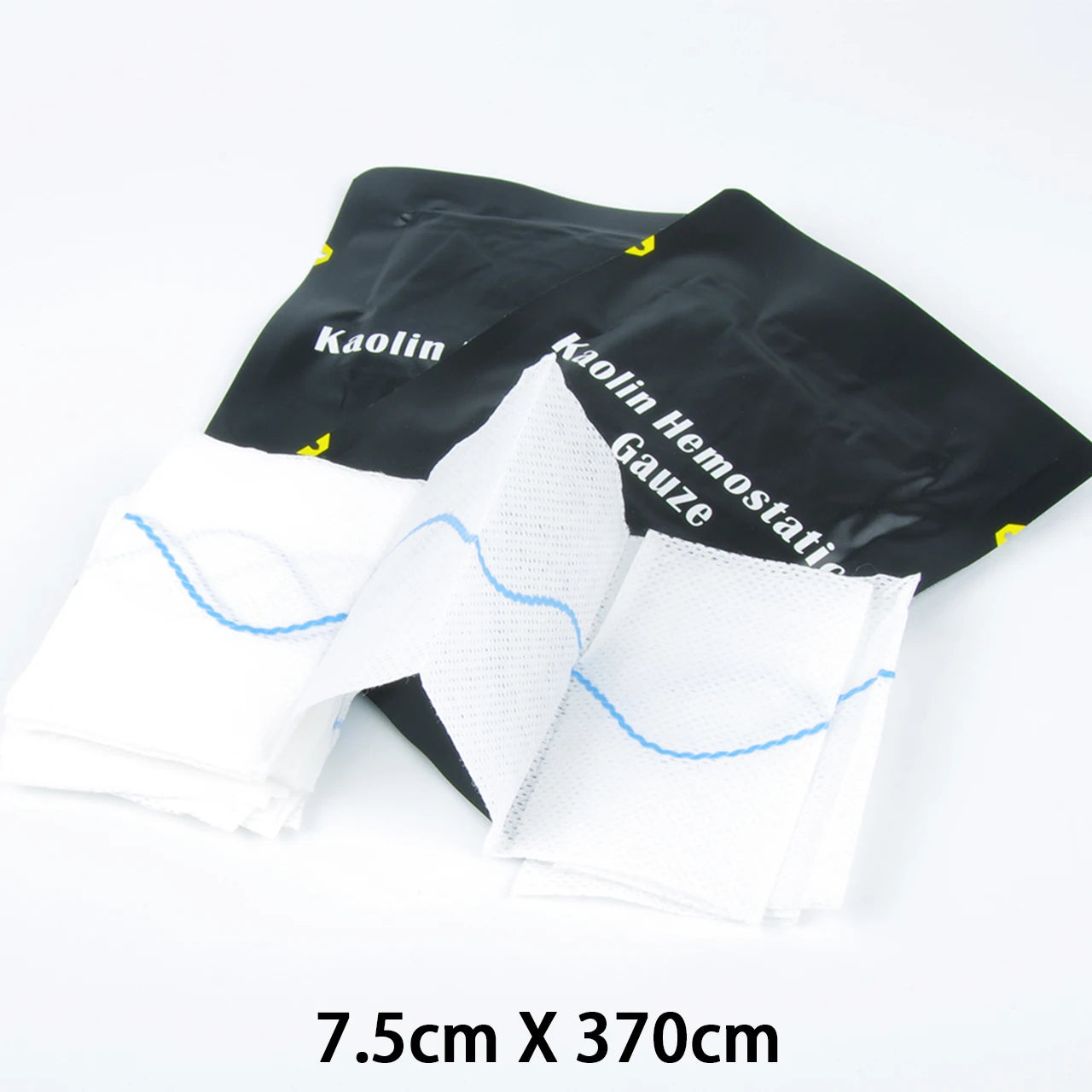 Hemostatic Kaolin Gauze Combat Emergency Trauma Z-Fold Soluble For Ifak Tactical First Aid Kit Medical Wound Dressing