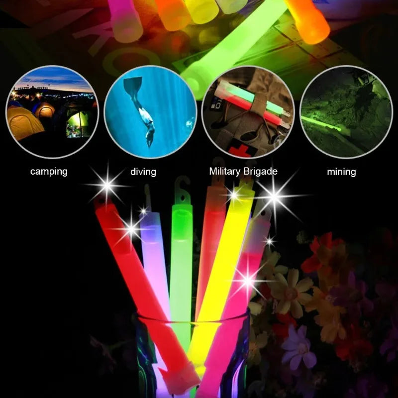 5/10pcs Survival Kit Military Glow Light Stick SOS Gear Outdoor Military Equipment Camping Supplies Bright Fluorescent Stick