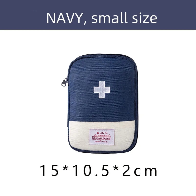 Portable Medical Bag Medicine Storage Bag Small Medical Bag for Going Out Travel Storage First Aid Kit Dopamine Macaron Color