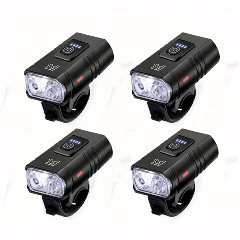 LED Bicycle Front Light Type-C Rechargeable Bicycle Headlight MTB Road Bike Headlamp Easy to Install Cycling Accessories