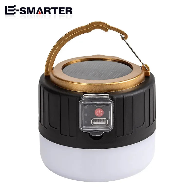 Outdoor Solar LED Camping Lights USB Rechargeable Portable Lanterns Emergency Lights For Fishing Camping Lighting