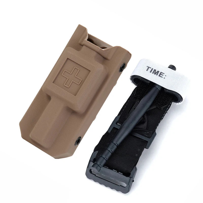 Outdoor EMT Tourniquet Nylon Storage Box Simple Medical Equipment Supplies Accessory Molle Survival Kit Gear Tool Bag