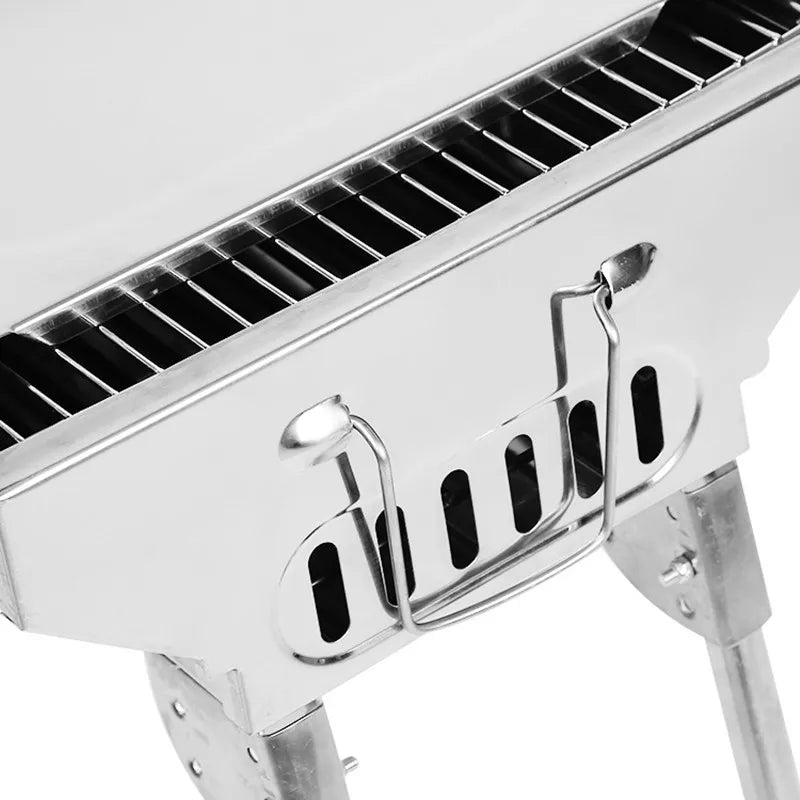 Stainless Steel Folding Grill Outdoor Portable BBQ Charcoal Grill Multi-Purpose Carbon Grill