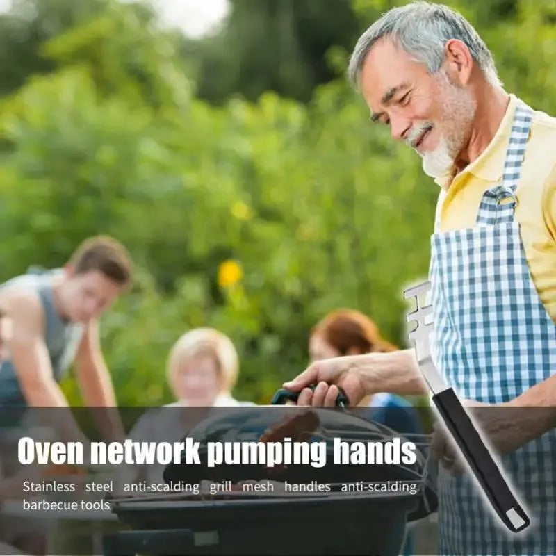 Anti-Scald Grill Grate Lifter Heat-Resistant Cooking Grate Lifter Tool Grill Accessories Lifte The Grill Net Outdoor BBQ Tools