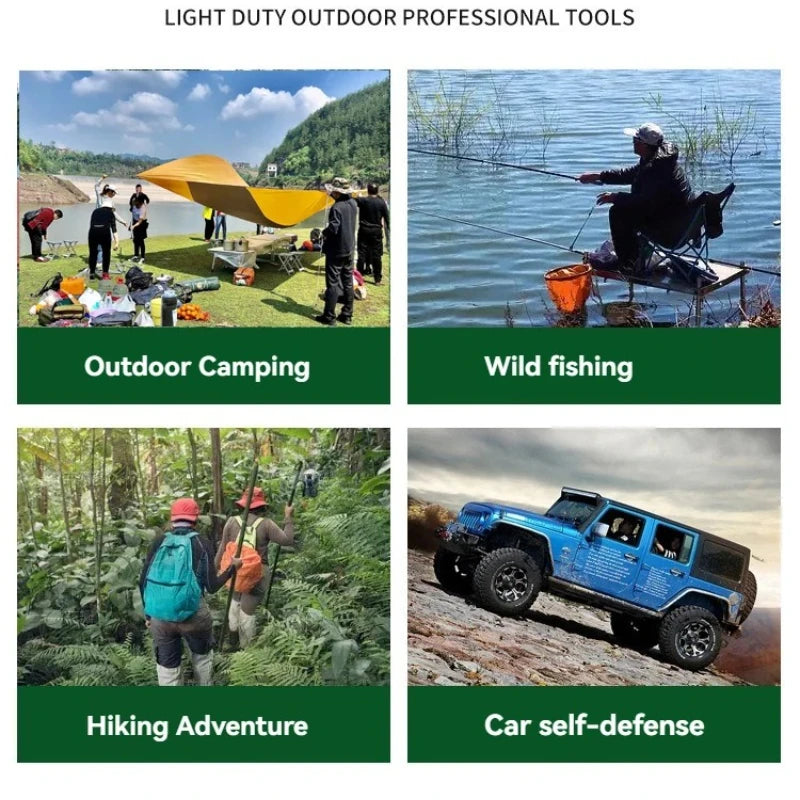 Camping Portable Engineer Shovel, Field Survival Tools, Outdoor Stainless Steel Multi-functional Small Tactical Hand Shovel