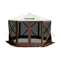 SucceBuy Pop-up Camping Gazebo Camping Canopy Shelter 6 Sided 12' x 12' / 10' x 10' Sun Shade Tents & Canopies Camping & Hiking
