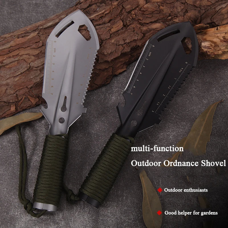 Camping Portable Engineer Shovel Hiking Trowel Field Survival Tools Ultralight Small Multitool Ordnance Shovel