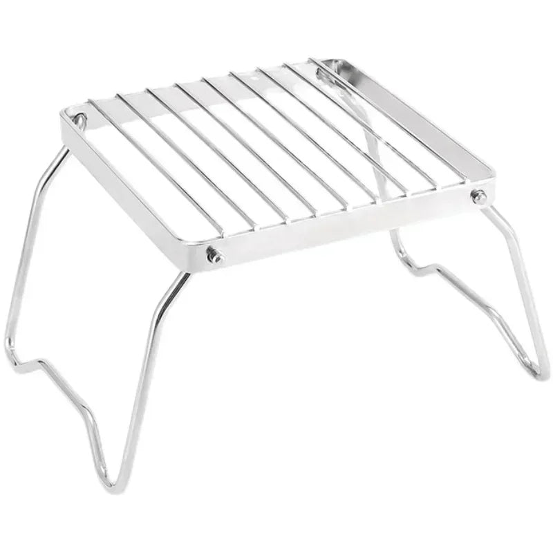 Camping Campfire Grill, Portable Folding Charcoal BBQ Grill, Heavy Duty Firepit Grill for Outdoor Cooking,Bonfire,Patio,Backyard