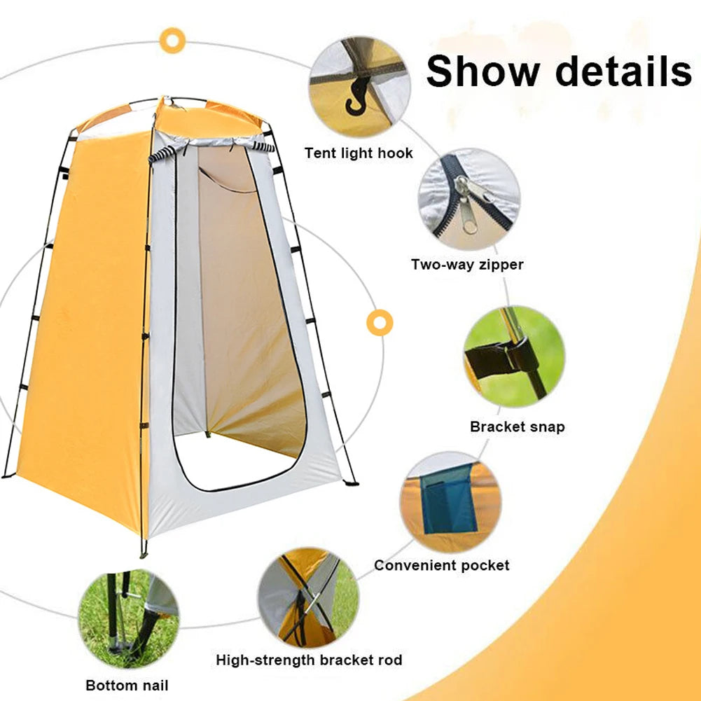 Outdoor Camping Shower Bath Tent Folding UV Protection Portable Privacy Tent