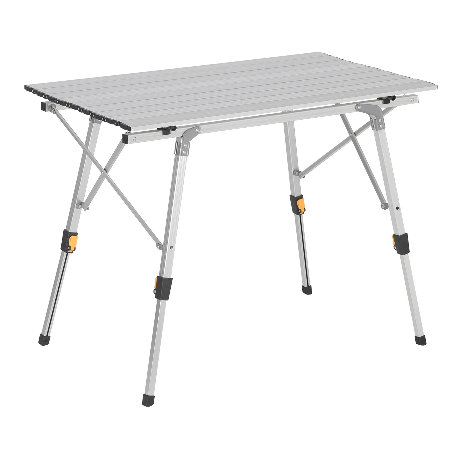 WOLTU Foldable Camping Table Outdoor Furniture Height-Adjustable Computer Bed Table Folding Desk for Picnic Garden Travel Hiking