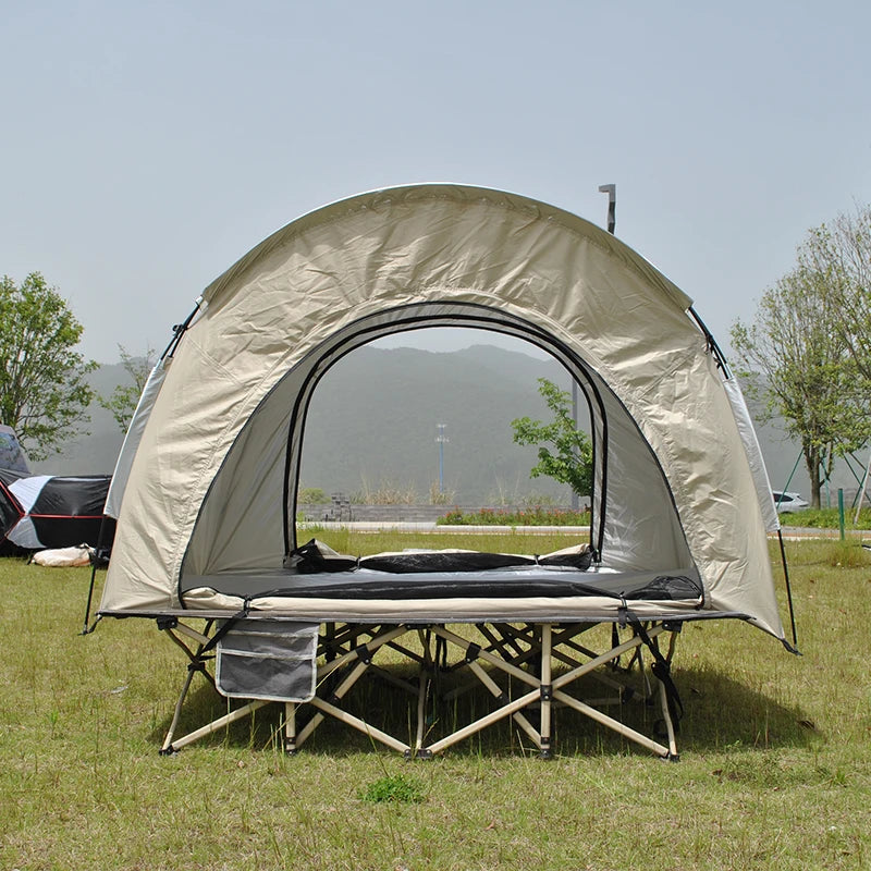 2 Person Survival Tent: Waterproof Camping Tent with Mesh Windows, PU4000 Protection, for Travel & Camping, WITHOUT BEDS