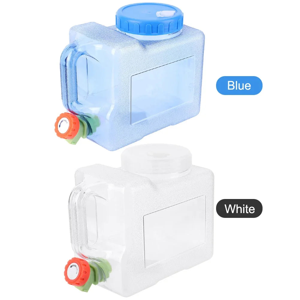 3L Camping Water Tank with Spigot Water Storage Carrier Multifunction Water Storage Container for Hiking Self-Driving Tour