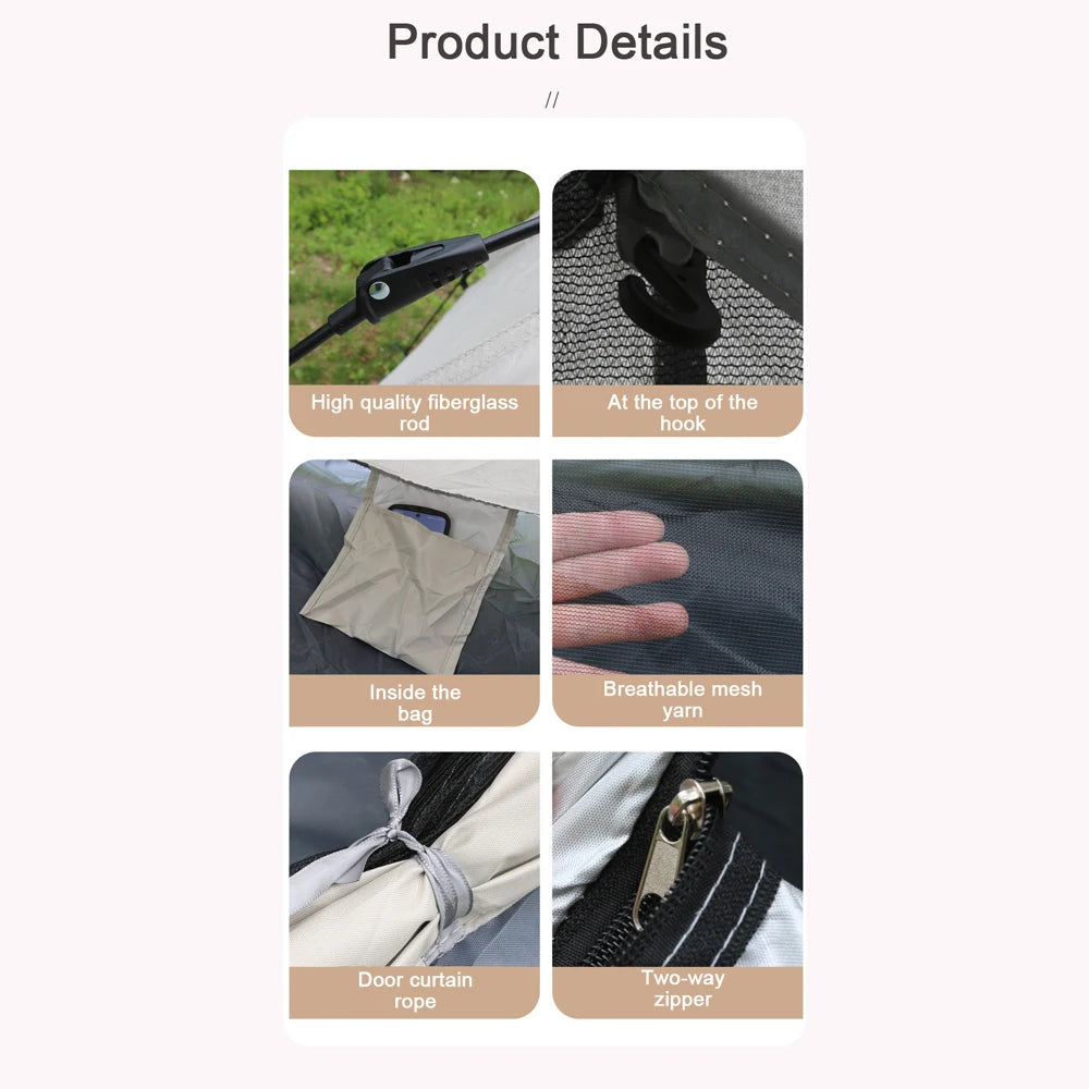 Outdoor Self-driving Travel Camping Tent Automatic Quick-opening Tent Portable Rainproof Sunshine-proof Tent Sunshine Shelter