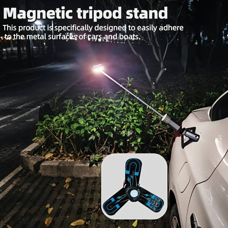 Telescopic Camping Lights, Portable Lantern with Storage Bag, 13200mAh Rechargeable Outdoor Emergency Light With Flashlight