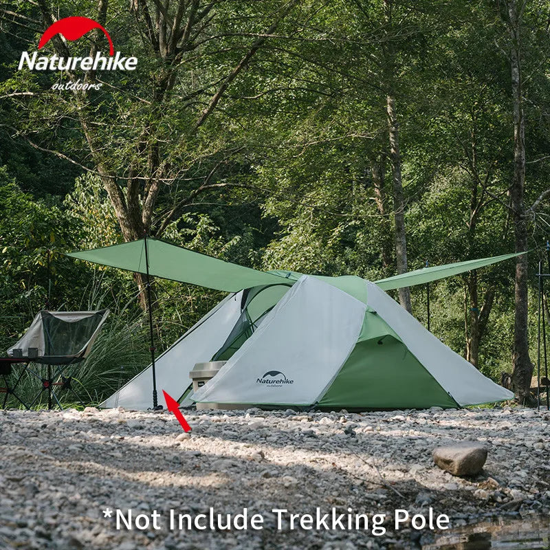 Naturehike Camping Tents 210T 2 Person Outdoor Tent Travel Fishing Tents Bushcraft Waterproof Beach Shell Tent Canopy