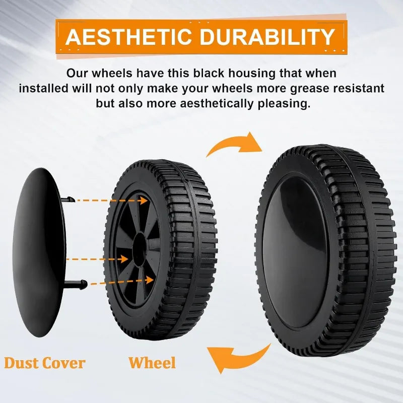 Grill Wheels Replacement Parts for Charbroil Various Models Other Brands Multi-functional Barbecue Grills Kitchen Accessories