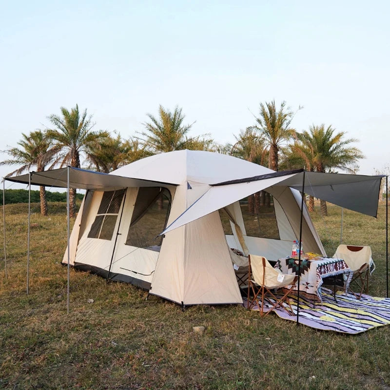 Customized Camping Tents Outdoor 4 -12 Persons Large Size Shelter Tent Sleepover Waterproof Family Foldable Portable Tents