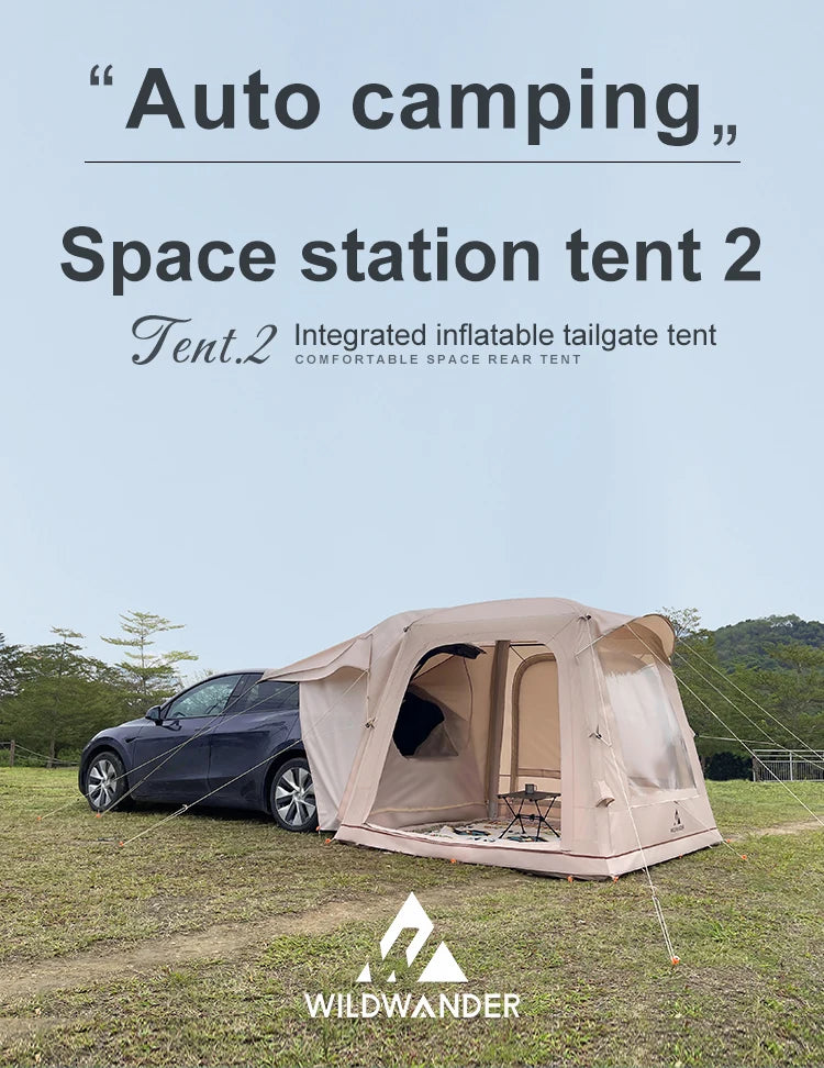 Portable SUV Car Tent, Tailgate Tent Shade Awning Tent for Camping, Vehicle SUV Tent Car Camping Tents for Outdoor Travel