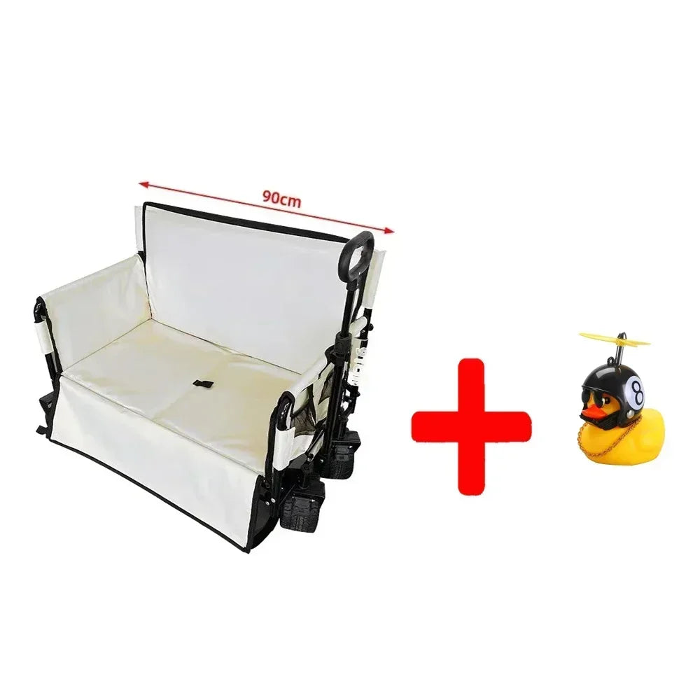 Large-capacity Outdoor Camper Hiking Beach Picnic Camping Folding Stall To Carry Brakes Heavy Duty Off Road Utility Cart