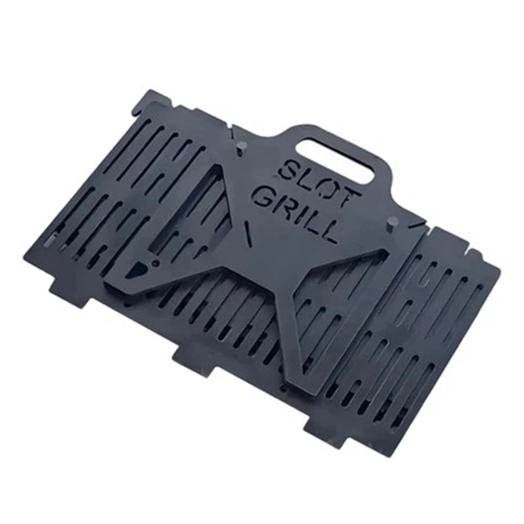 Collapsible BBQ Grills Outdoor Small Folding Metal Grills Upgraded Thickened Quick Assembly Slot Grills For Camping Picnics