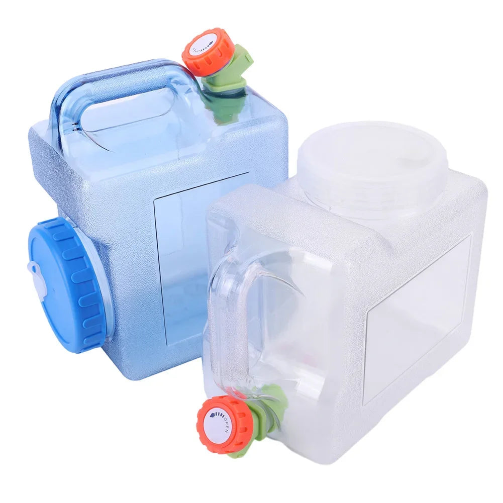 3L Camping Water Tank with Spigot Water Storage Carrier Multifunction Water Storage Container for Hiking Self-Driving Tour
