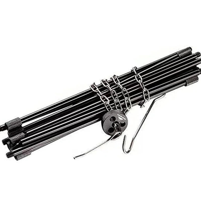 Camping Tripod Stand, Outdoor Cooking Tripod, Aluminum Telescopic Campfire Tripods, for Adjustable Chain, Lightweight, Portable.